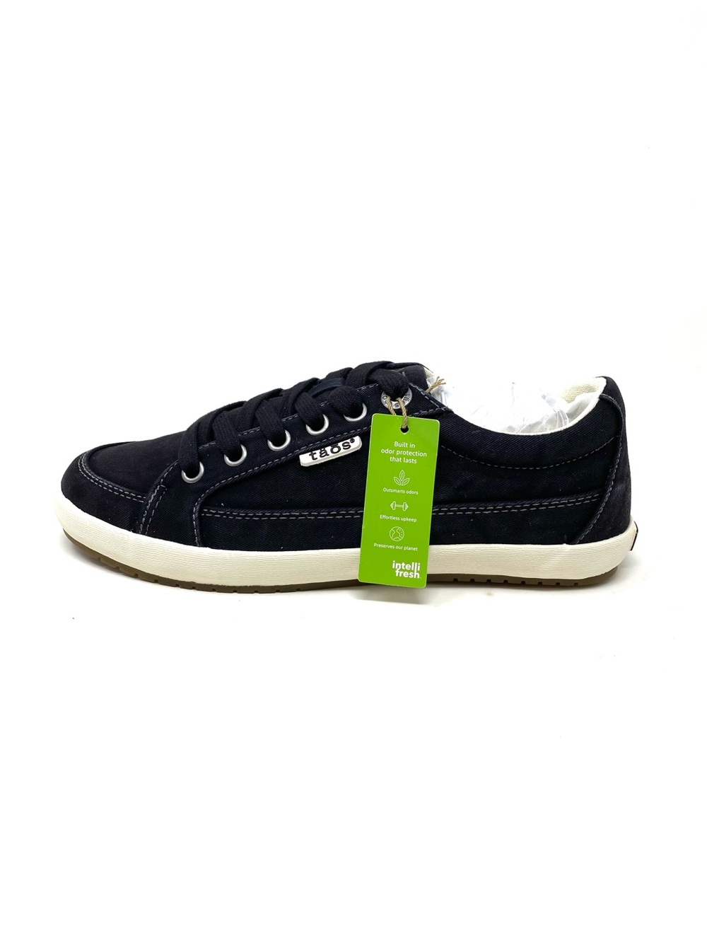 Taos Moc Star 2 Black Distressed Canvas Walking Shoes Size 6 NIB